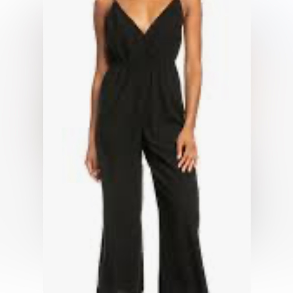 Roxy Black Wide-Leg Jumpsuit